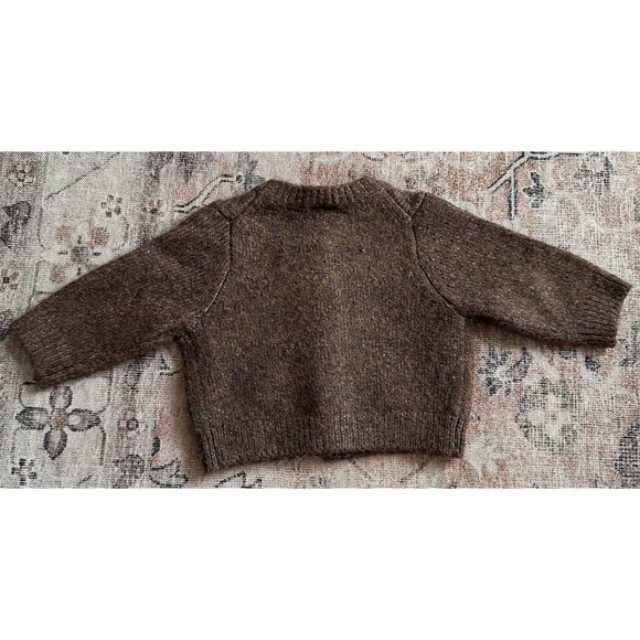 Hanna Andersson Baby Holiday Sweater 0–3 Months Home Sweet Home Brown House $75 - Picture 7 of 13